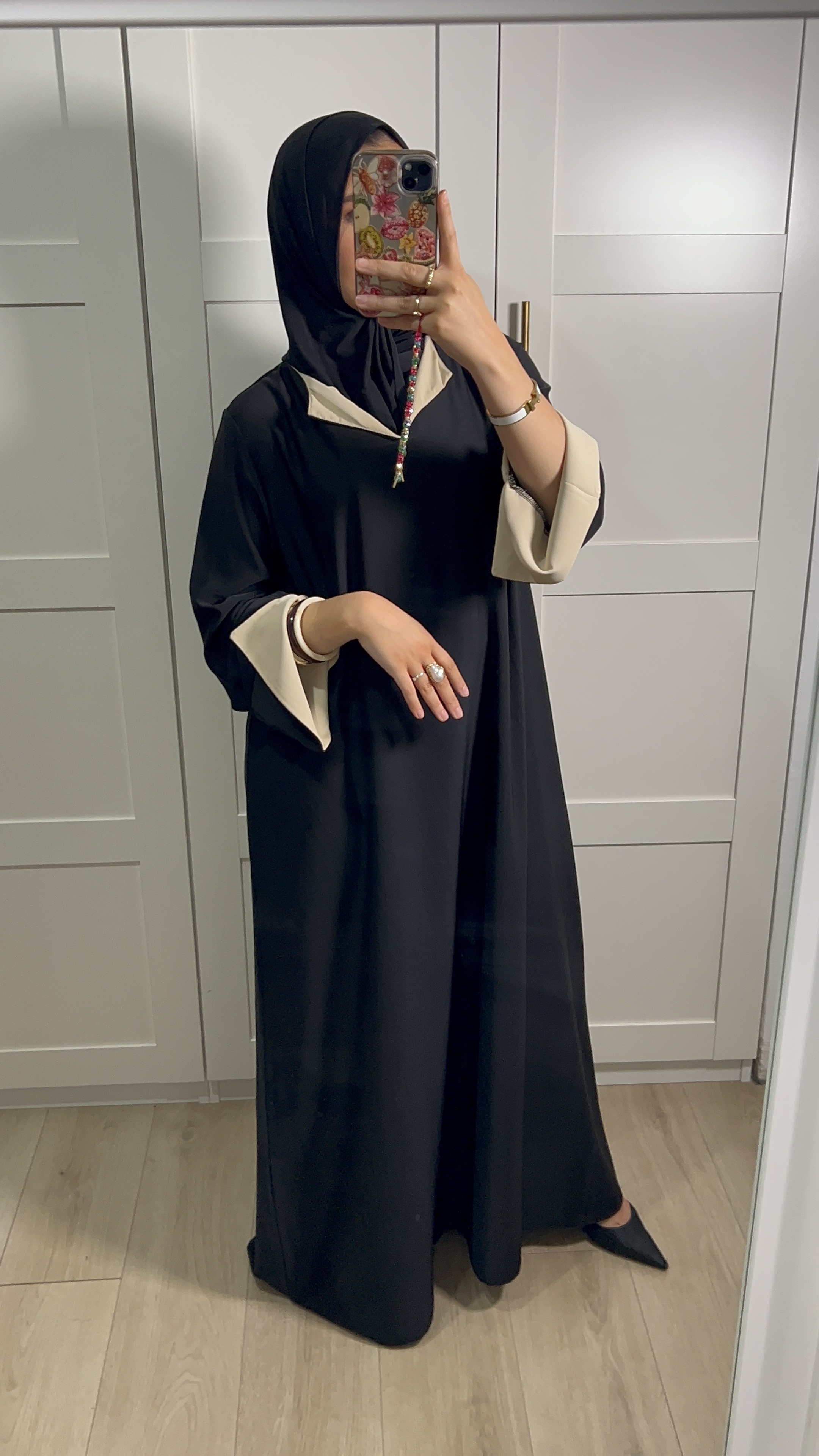Abaya col Beige