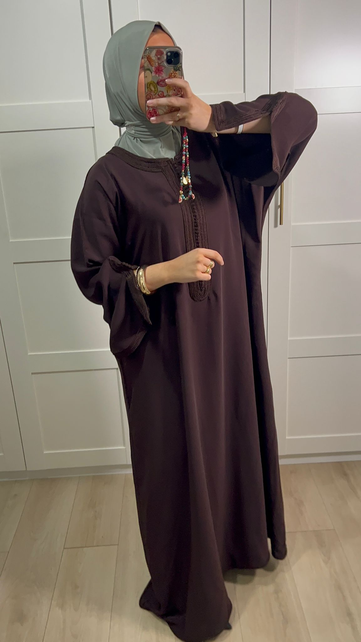 ABAYA BELDI MARRON Édition Limitée